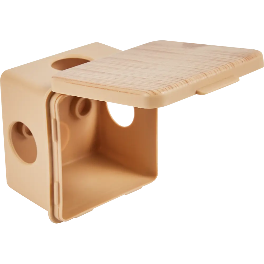 Распределительная коробка открытая TDM 65x65x50 мм 4 ввода IP54 цвет сосна STLM-2118546 - Вид №2