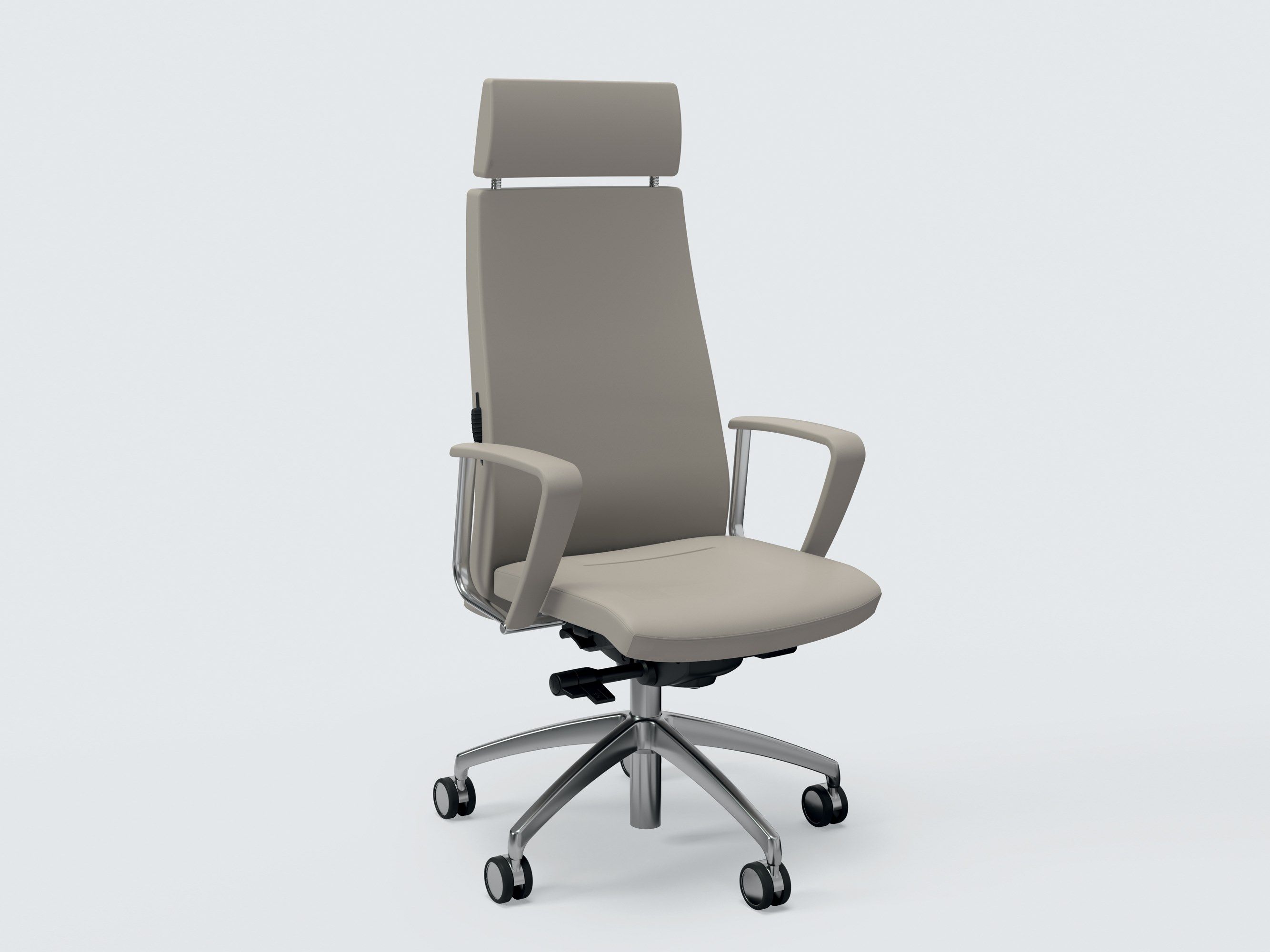 Кожаное вращающееся офисное кресло с подголовником Ares Line Trendy ARCH-00054457 - Вид №1