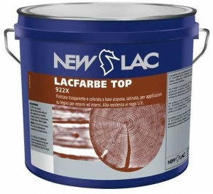 NEW LAC Прозрачная и цветная отделка на водной основе Trasparenti per legno