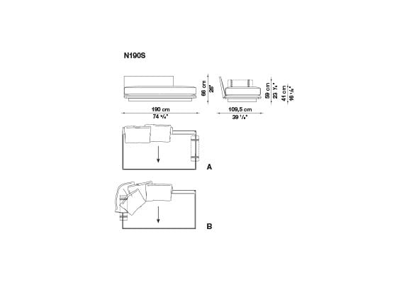 Секционный диван B&B Italia Noonu ARCH-00013428 - Вид №23