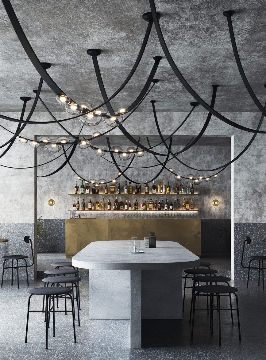 Выдувная кожа и Кристалл светодиодный подвесной светильник bomma Dew Drops ARCH-00003892 - Вид №6