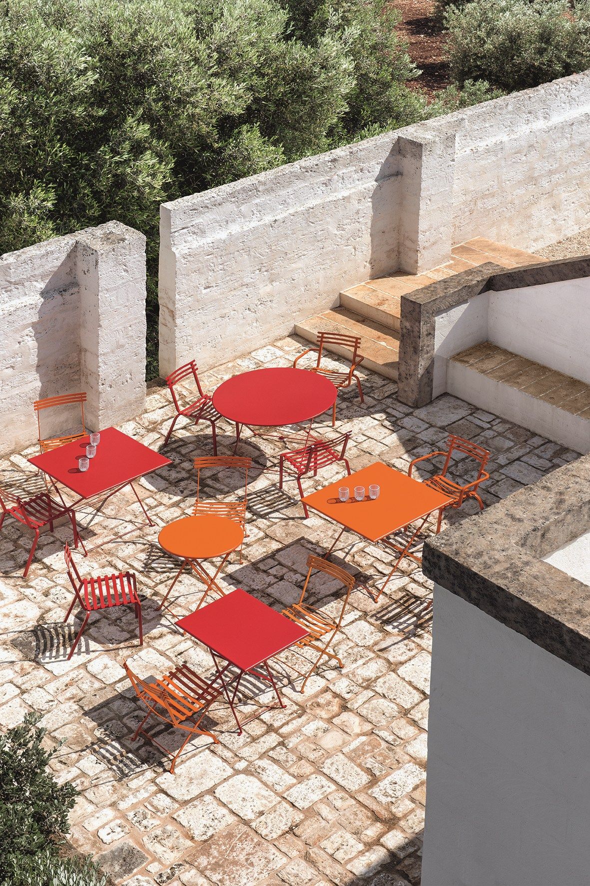 Окрашенный металлический складной садовый стол Ethimo ARCH-00052602 - Вид №7