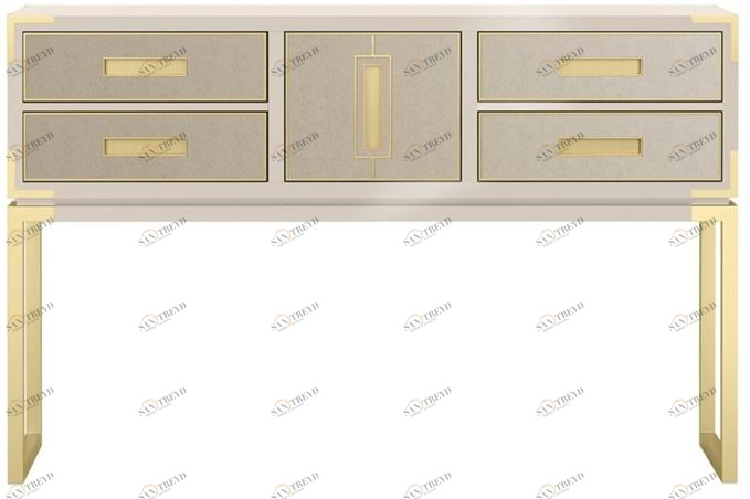 FRATO Лакированная прямоугольная деревянная консоль с ящиками Gardner Ffu090010aan 