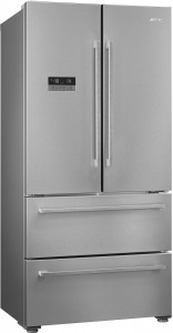 FQ55FXDF Холодильник / отдельностоящий холодильник с французской дверью, no-frost, эффект нержавеющей стали SMEG