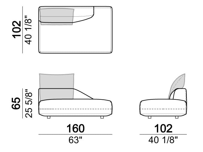 3-местный тканевый секционный диван Arketipo Starman ARCH-00099910 - Вид №19