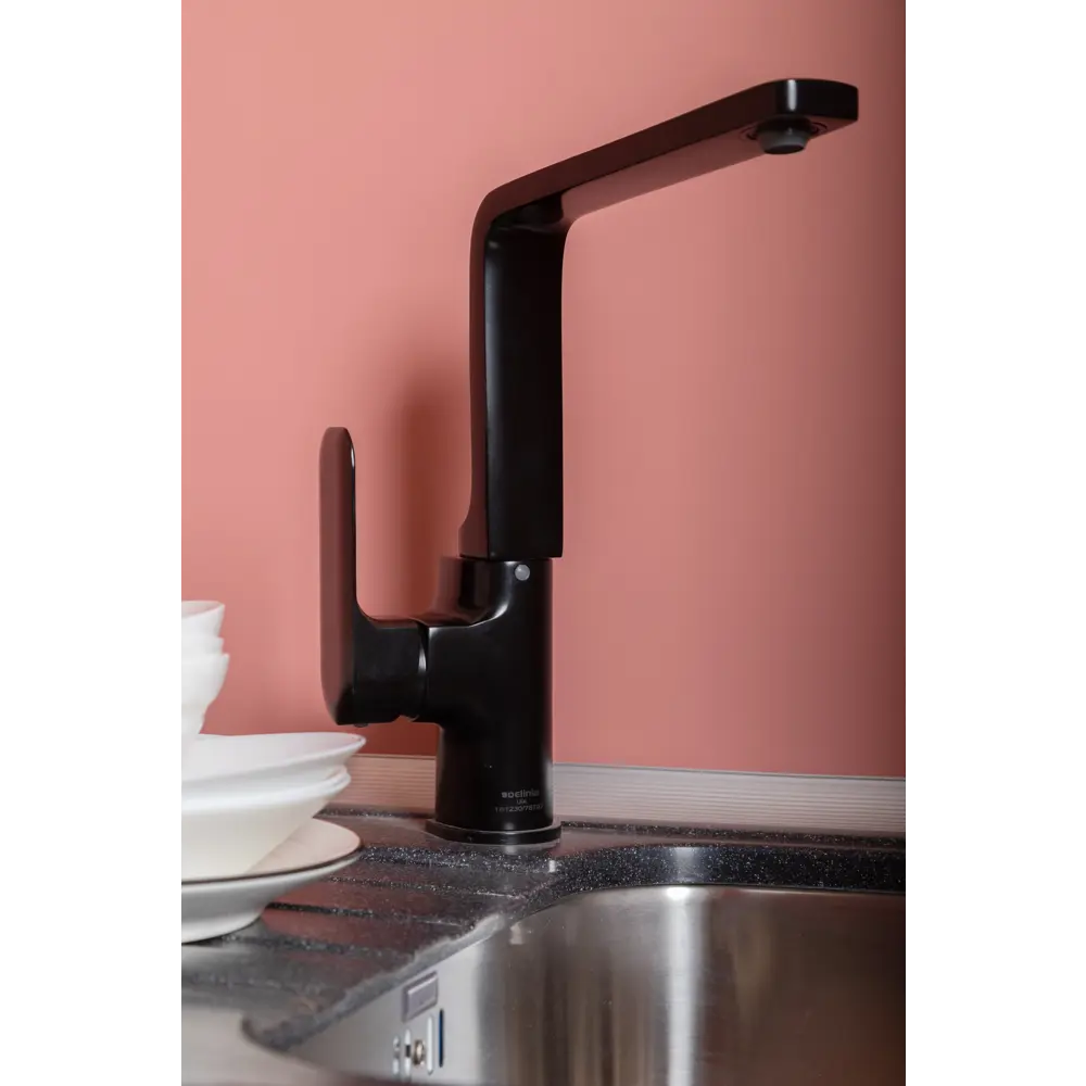 Кухонный смеситель DELINIA Remix черный с высоким изливом 82063094 STLM-0018540 - Вид №10