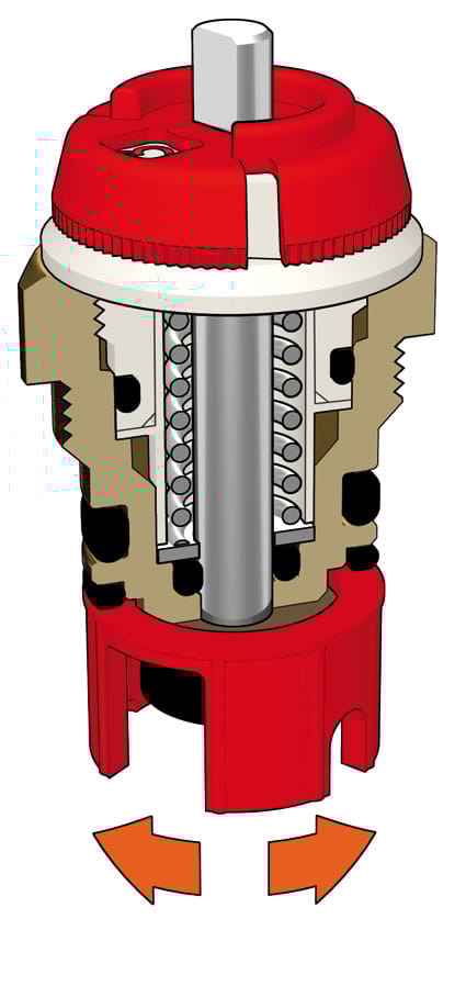 Термостатический клапан с предварительной настройкой CALEFFI 425 ARCH-00116322 - Вид №1