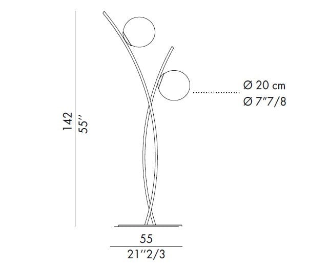 Металлический торшер EFORMA Vida ARCH-00141669 - Вид №2