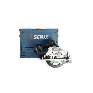 Пила циркулярная аккумуляторная бесщеточная Senix PSCX2-M5-EU Set, 20 В Li-Ion 1x4 Ач, 165 мм