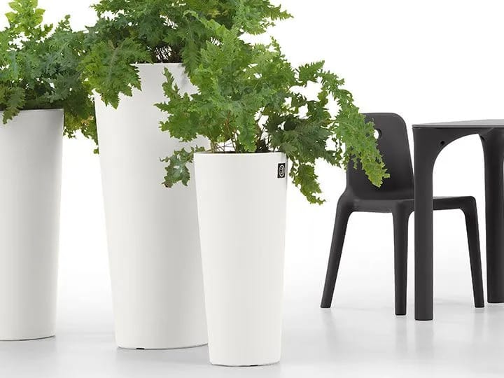 Полиэтилен круглый высокий садовый горшок Lyxo Design GAIA ARCH-00104741