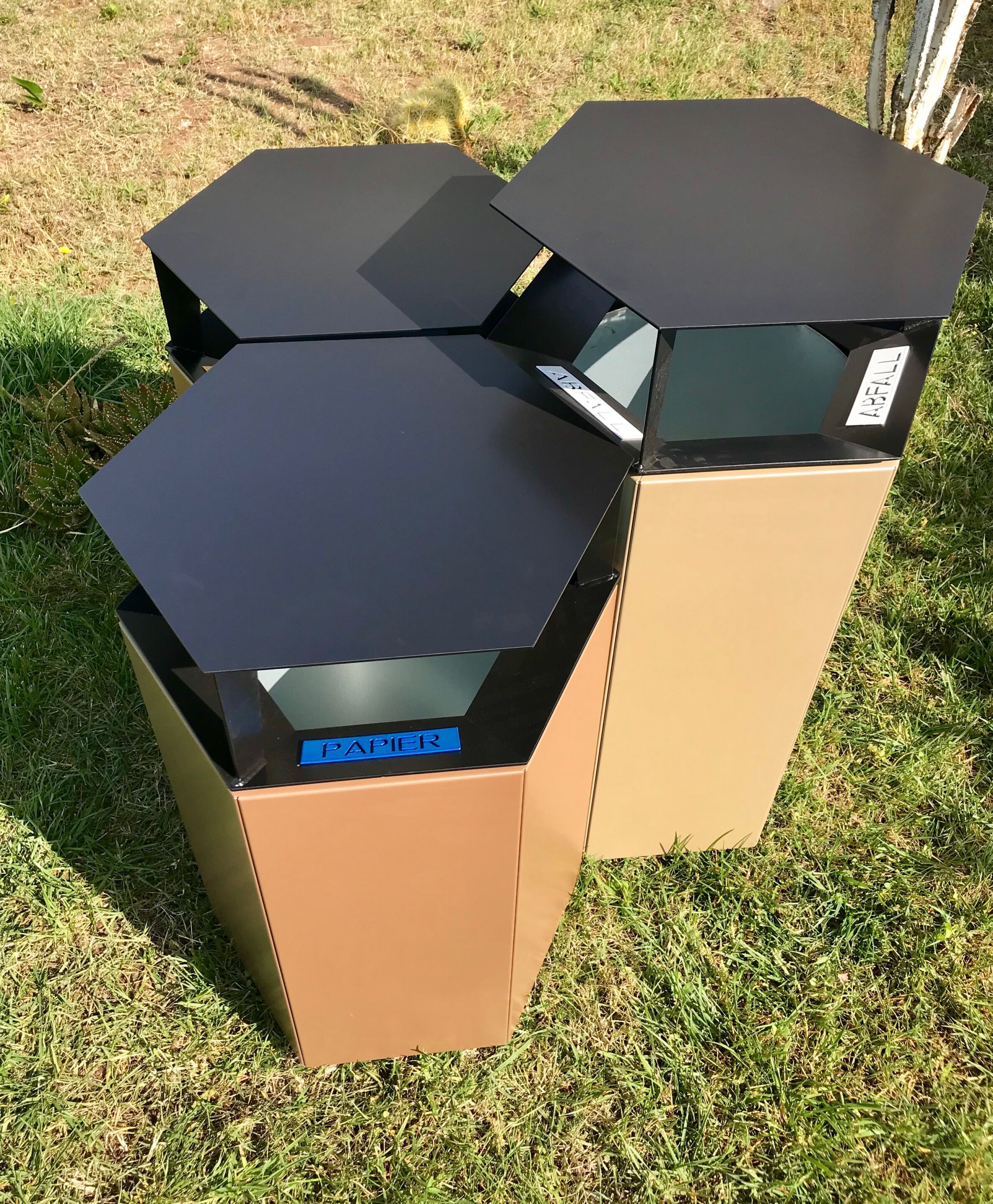 Наружная стальная стойка для мусора для утилизации отходов CITYSì BEEHIVE ARCH-00085912 - Вид №8