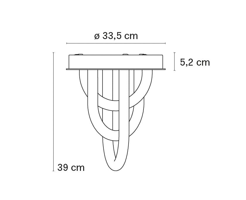 Стеклянный светодиодный потолочный светильник FontanaArte Oort ARCH-00101357 - Вид №2