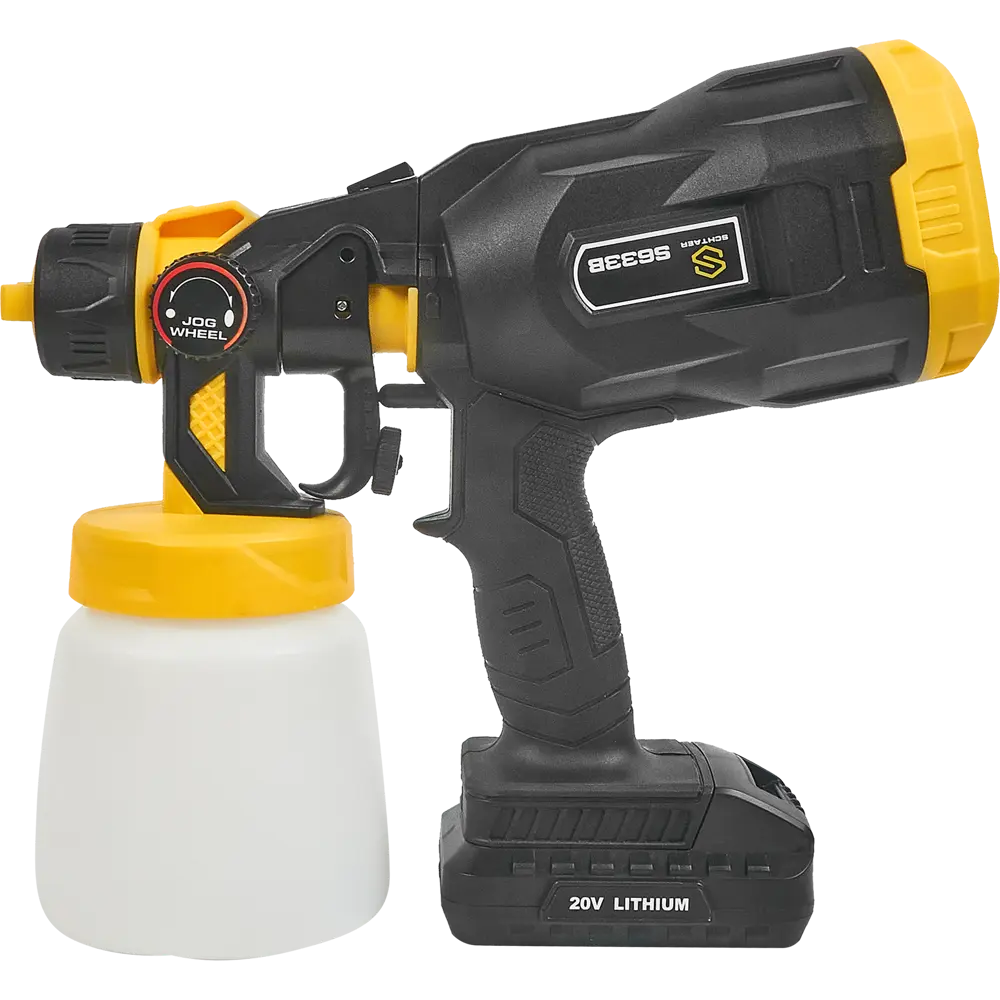 Краскопульт аккумуляторный Schtaer S633B, 20 В Li-ion 1x2 Ач, 200 мл/мин STLM-2117157 - Вид №9