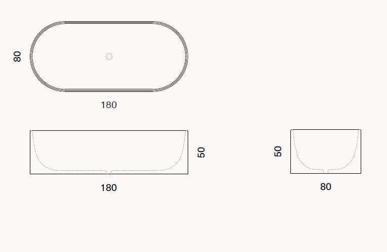 Мраморная ванна в центре комнаты Kreoo Blessed ARCH-00119430 - Вид №2