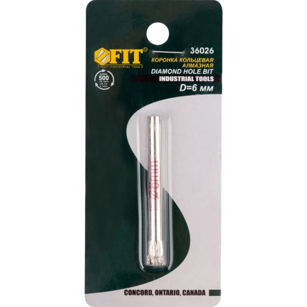 Коронка по керамограниту Fit 36026 6 мм STLM-2167441 - Вид №1