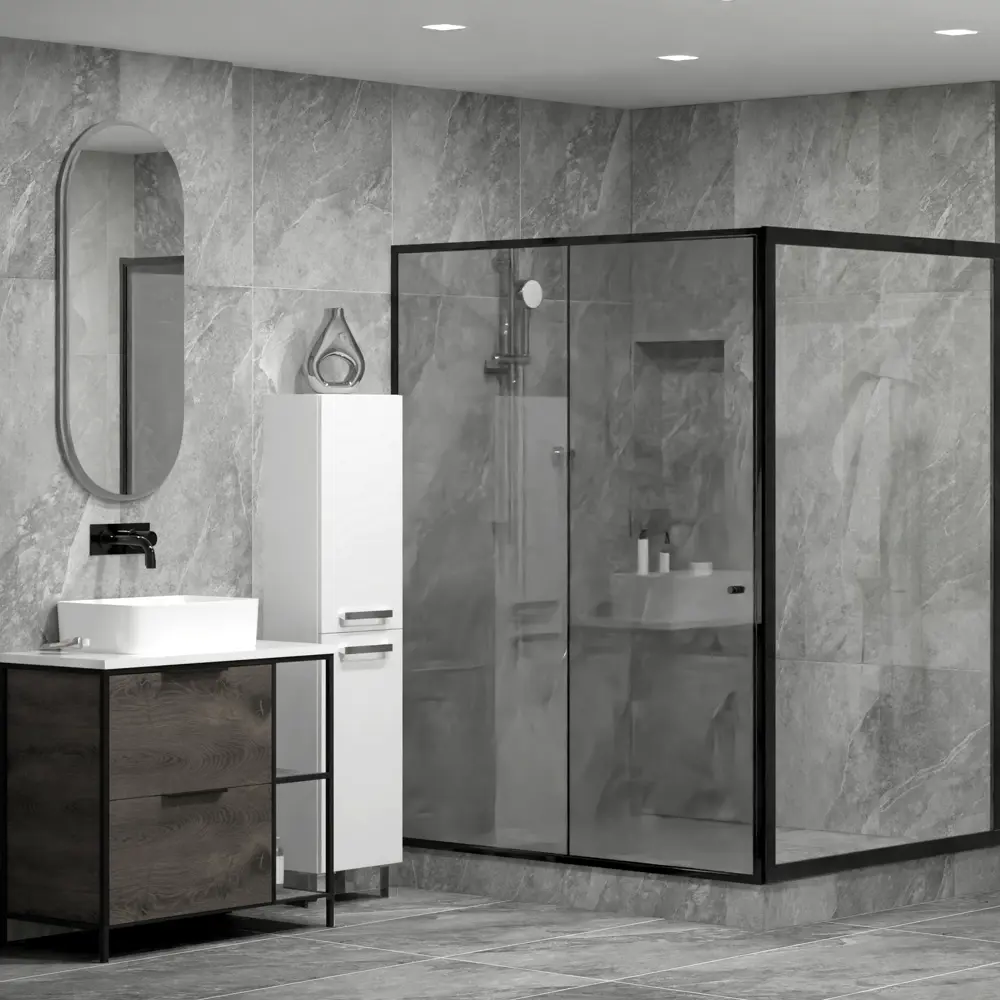 Глазурованный керамогранит Global Tile Pandora 60x120 см 1.44 м² матовый цвет серый 89448731 STLM-2164195 Pandora_GT
