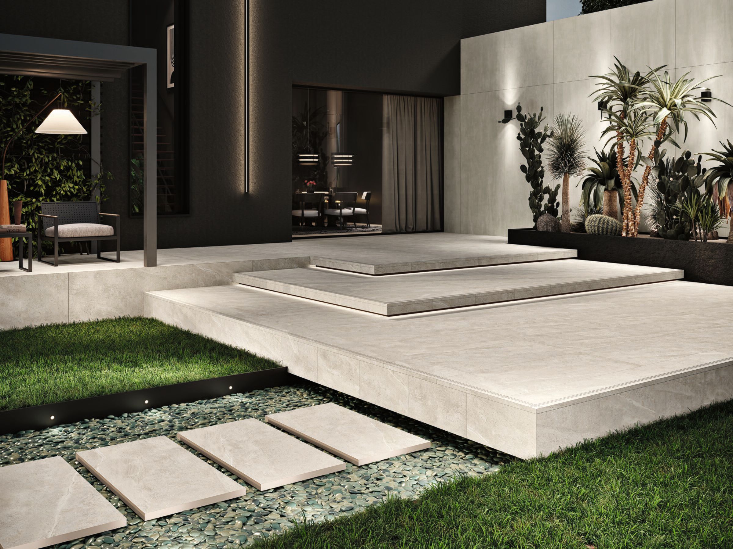 Напольная плитка из керамогранита с эффектом камня Revigrés ARCH-00060986 - Вид №1