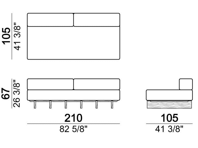 Тканевый модульный садовый диван Arketipo SANTOS ARCH-00052540 - Вид №16