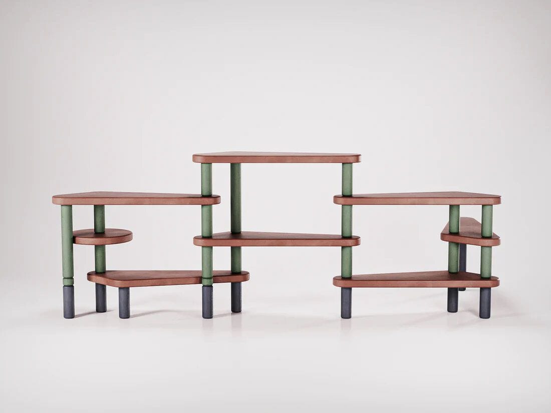 Бетонный книжный шкаф Forma&Cemento пинбол ARCH-00142852 - Вид №5