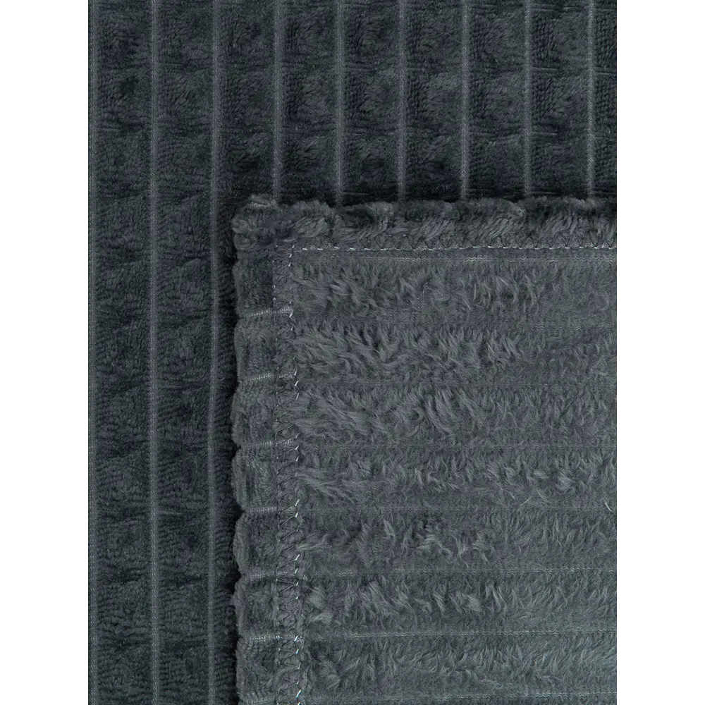 Плед Кубики 200x220 см фланель цвет темно-серый TEXREPUBLIC STLM-2127781 - Вид №3