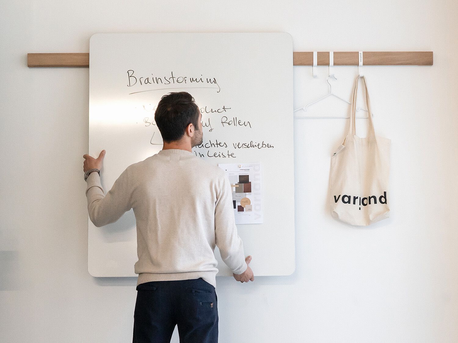 Деревянная система настенных полок с доской и доской объявлений Variand Furniture H03 ARCH-00029423 - Вид №14