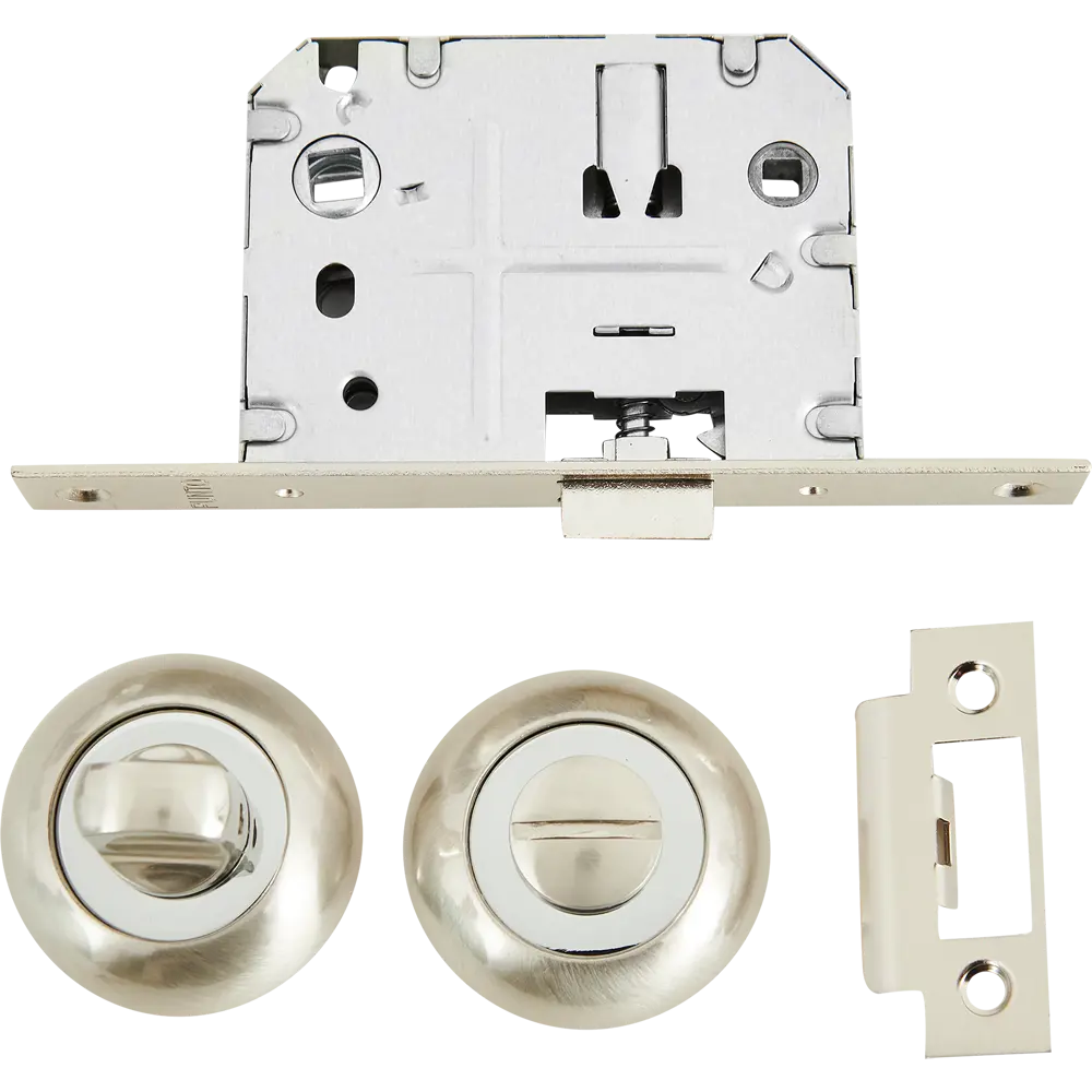 Дверные ручки PUNTO Viola с механизмом запирания в стиле хром/никель 85202300 STLM-0059805 - Вид №2