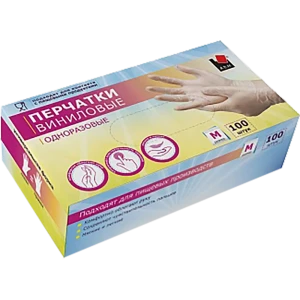 Перчатки одноразовые виниловые, размер M, 100 шт. 82629440 STLM-2048638