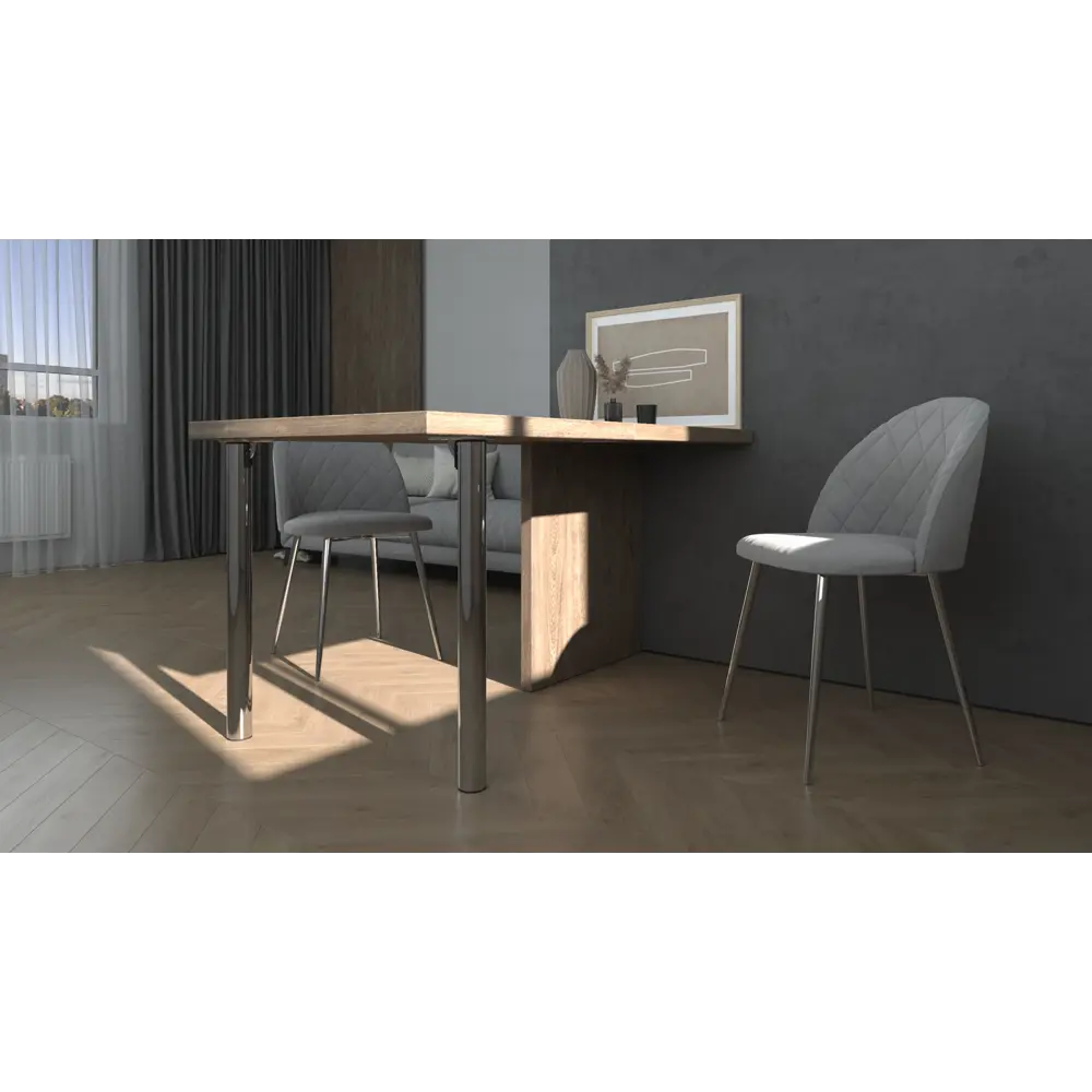 Мебельная ножка Edson складная хром 71 см для столов и стоек 88110491 STLM-0076853 - Вид №8