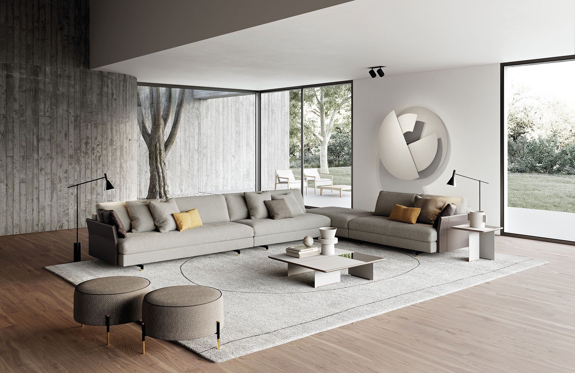 Съемный диван из ткани Frigerio Davis ARCH-00029889 - Вид №8