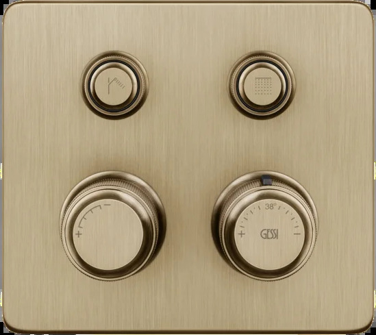 Смеситель для душа 65232 726 Gessi Hi-fi ТЕПЛАЯ БРОНЗА BR. PVD