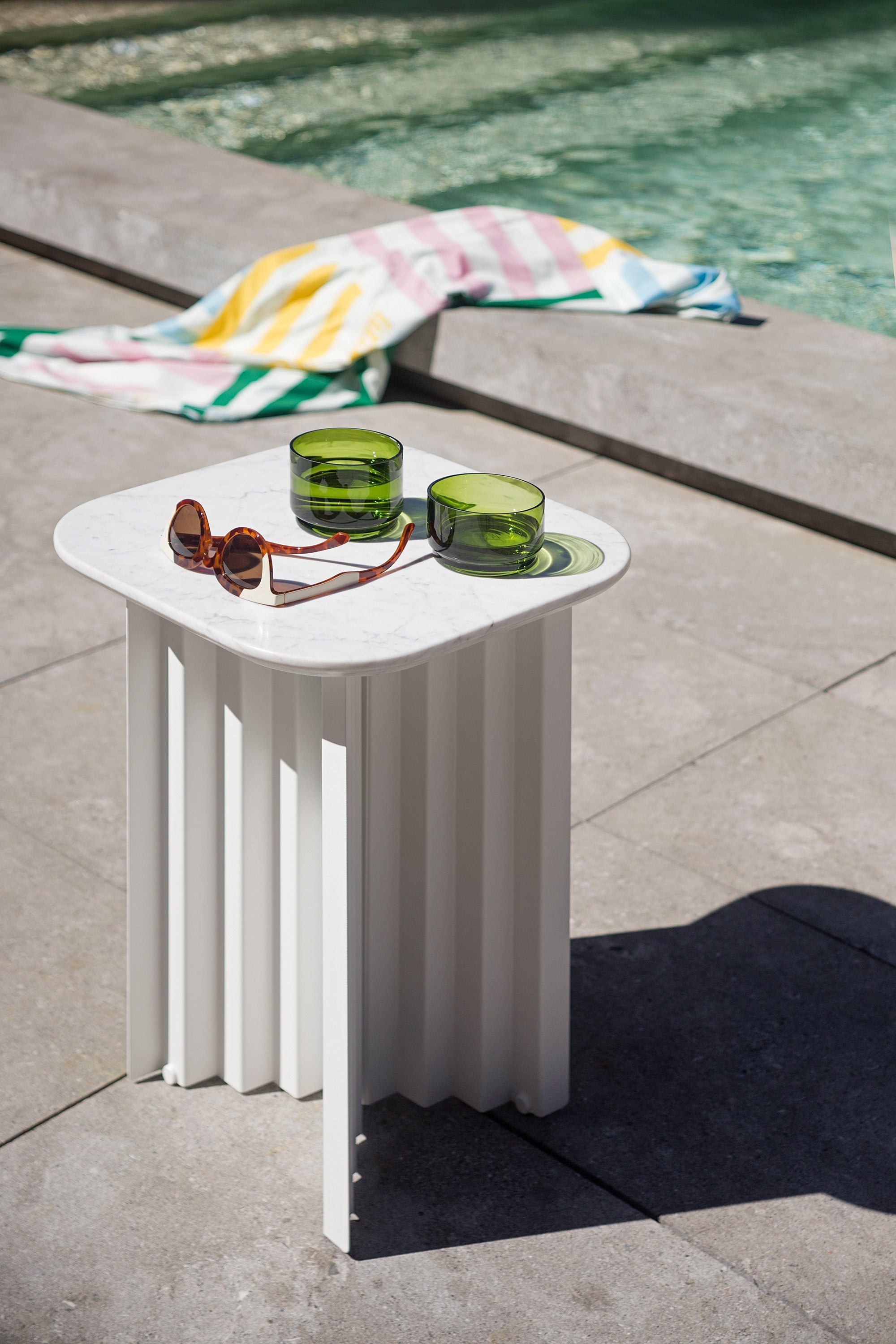 Квадратный мраморный журнальный столик и стальная основа RS Barcelona Plec ARCH-00106220 - Вид №7