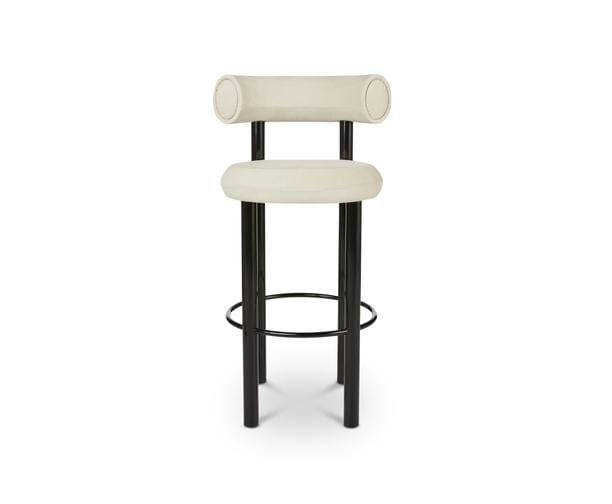 Высокий металлический табурет с тканевой подкладкой Tom Dixon Fat ARCH-00066886 - Вид №2