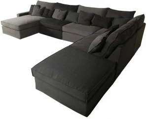 Sits 5-местный угловой диван из ткани с шезлонгом Oscar