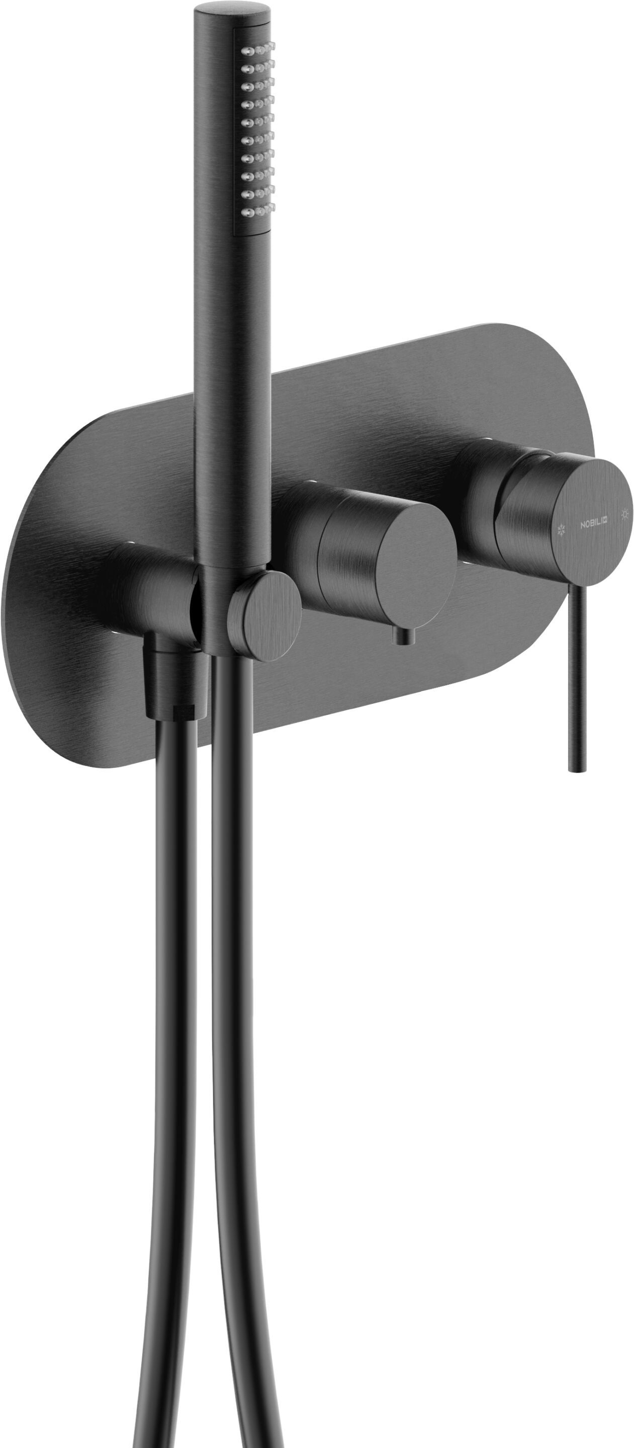 Однорычажный смеситель для душа с 3 отверстиями и ручным душем Nobili Velis ARCH-00153264 - Вид №9