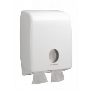 6990 Kimberly Clark Диспенсер для листовой туалетной бумаги из пластика белый Kimberly Clark Professional Aquarius 6990 белый
