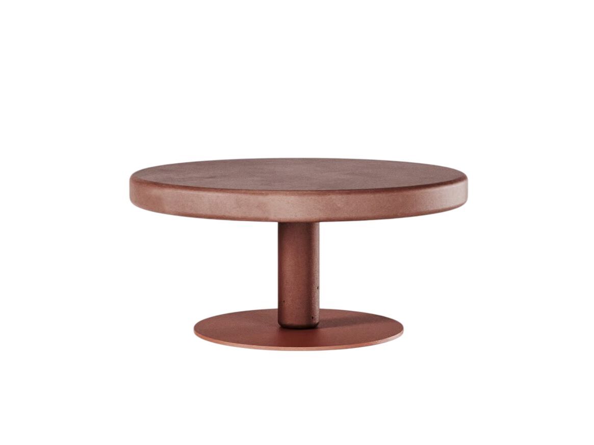 Бетонный круглый низкий журнальный столик Forma&Cemento пинбол ARCH-00101494 - Вид №5