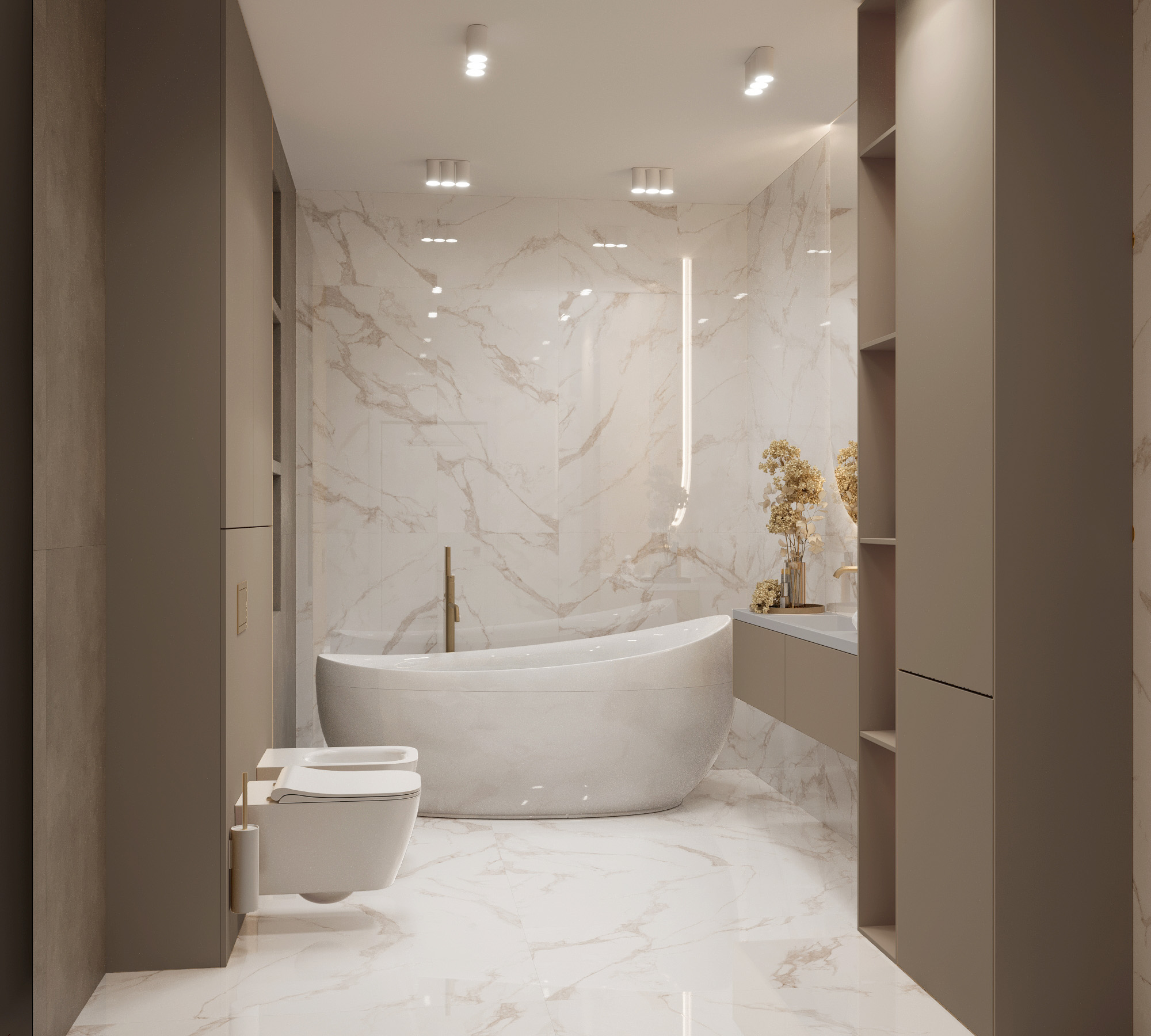 Керамогранит CALACATTA BIANCO 60х120 Arcadia Ceramica FP1019-A - Вид №1