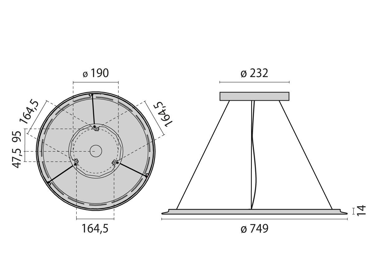 Литой стальной светодиодный подвесной светильник PERFORMANCE iN LIGHTING SL713PL ROUND LED ARCH-00146086 - Вид №11