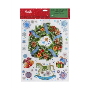 Украшение оконное Венок 30х38 см