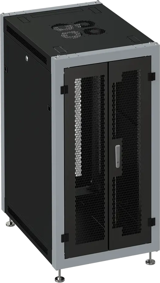 91667122 Шкаф телекоммуникационный серверный напольный Sysmatrix SL 6618.944 18U 600x600x935 мм цвет черный STLM-1101193