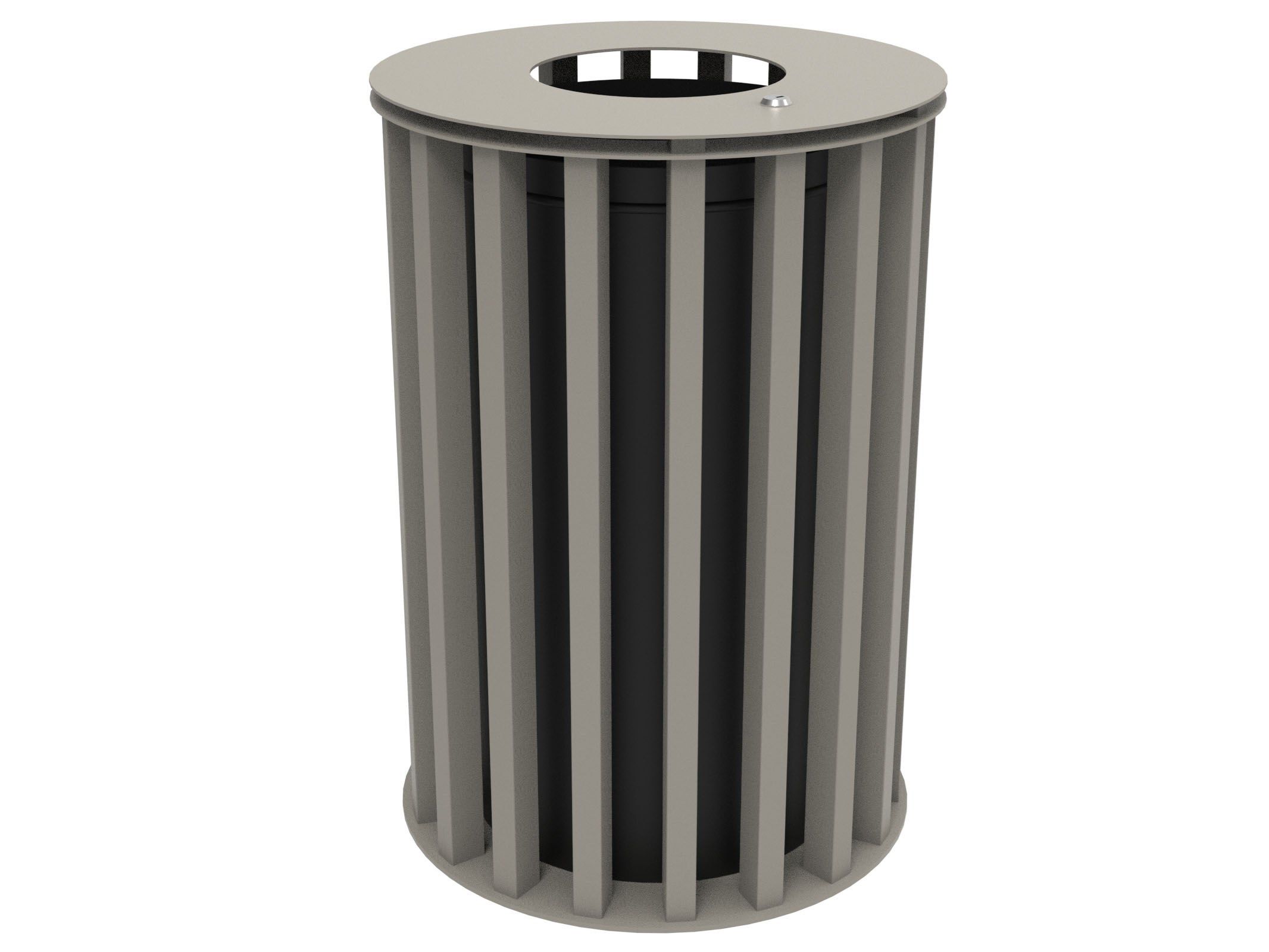 Оцинкованная стальная корзина для мусора с крышкой Lazzari Динамо ARCH-00087800 - Вид №42