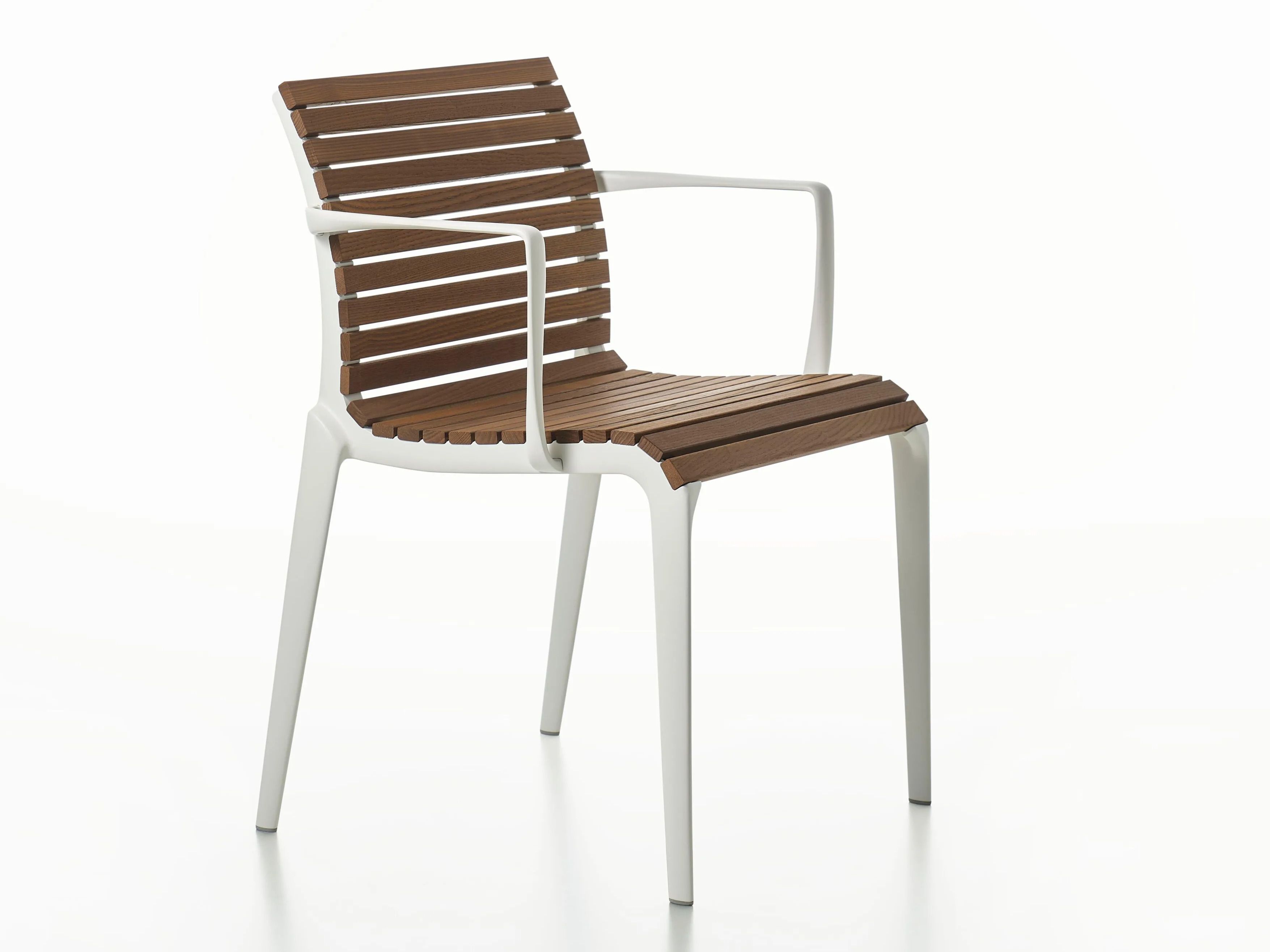 Штабелируемый стул из алюминия и дерева с подлокотниками Alias Tech Wood ARCH-00042350