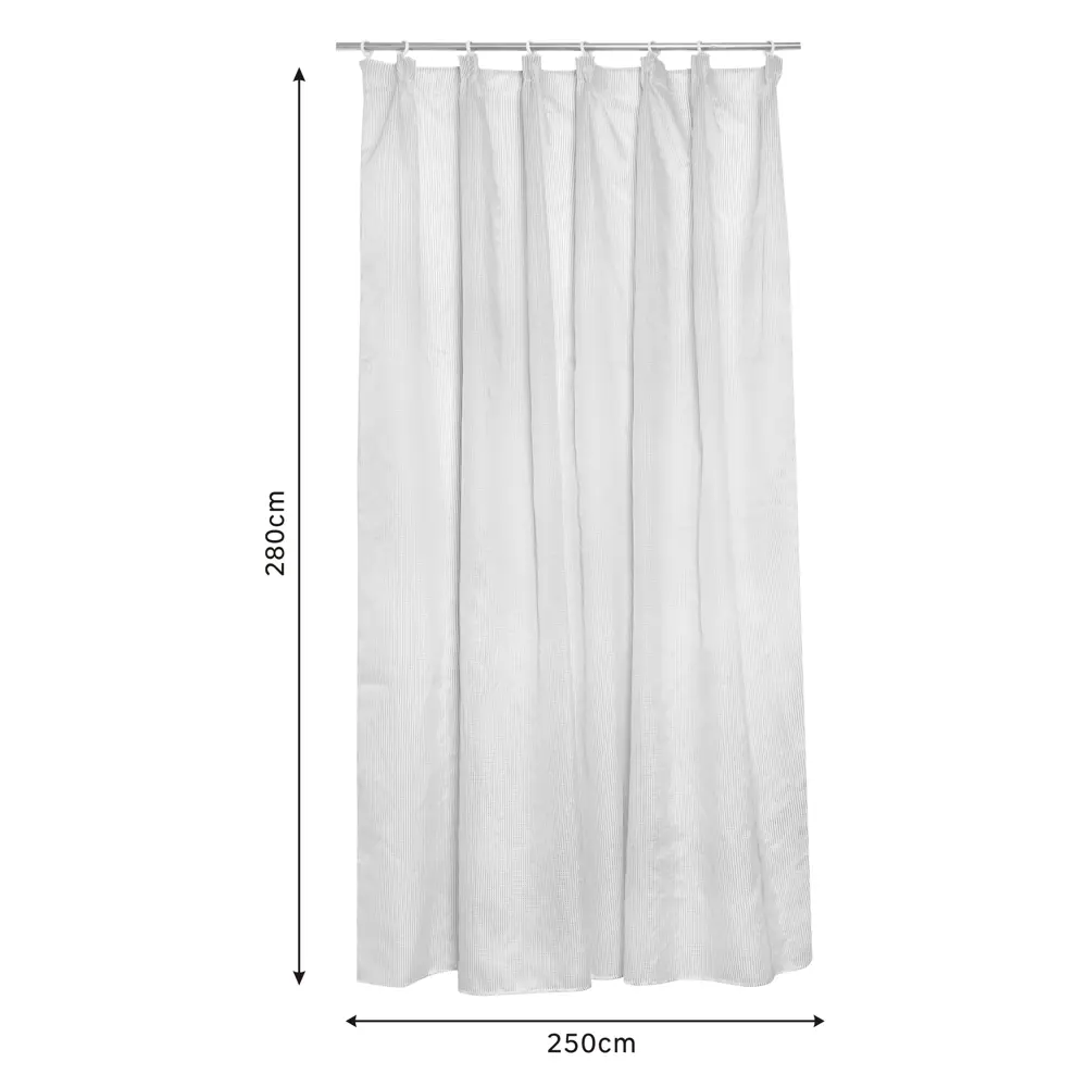 Тюль на ленте Inspire Dalia 250x280 см цвет серый STLM-2181052 - Вид №1