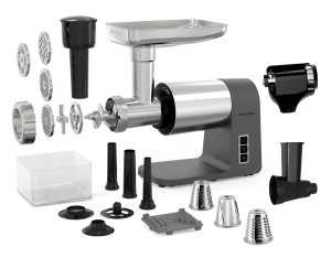 9176134 Мясорубка электрическая TEQQO Grindmaster Steel Ultima серый