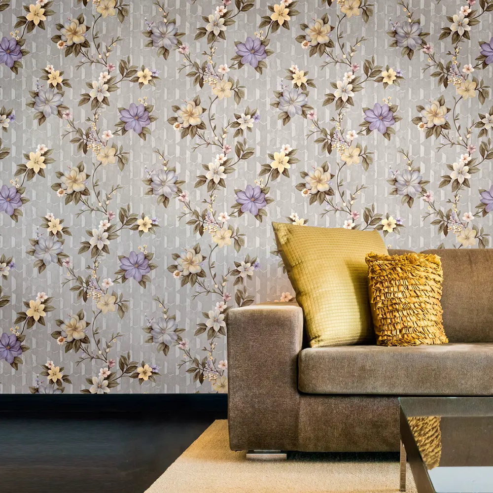 Обои флизелиновые Elysium Мирабель серо-сиреневые 1.06 м Е88404 STLM-2106396 - Вид №2