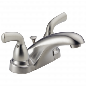 B2510LF-SS Смеситель для ванной комнаты с двумя ручками Delta Faucet Foundations Нержавеющая сталь