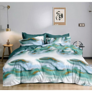 Комплект постельного белья Посейдон 21557, двуспальный, поплин цвет разноцветный MERCURY HOME