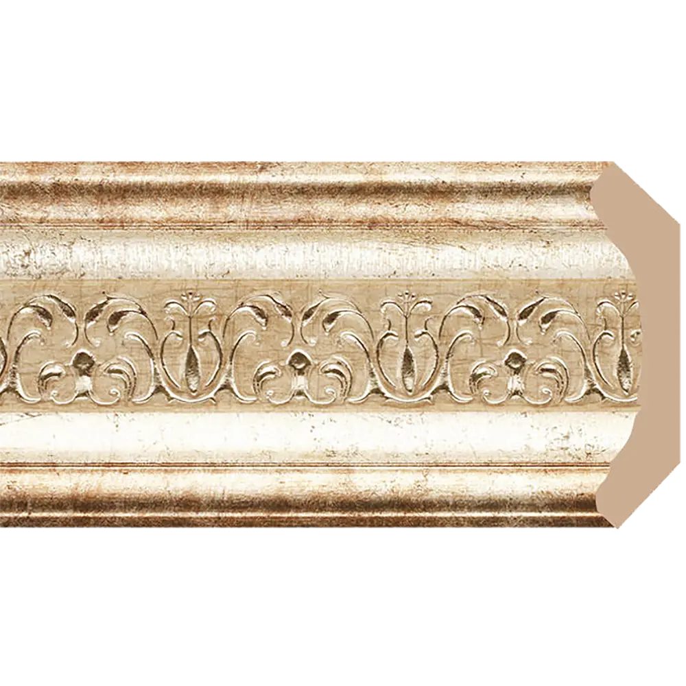 Плинтус потолочный полистирол Decomaster 168-127 золотой 63x63x2000 мм STLM-2072562