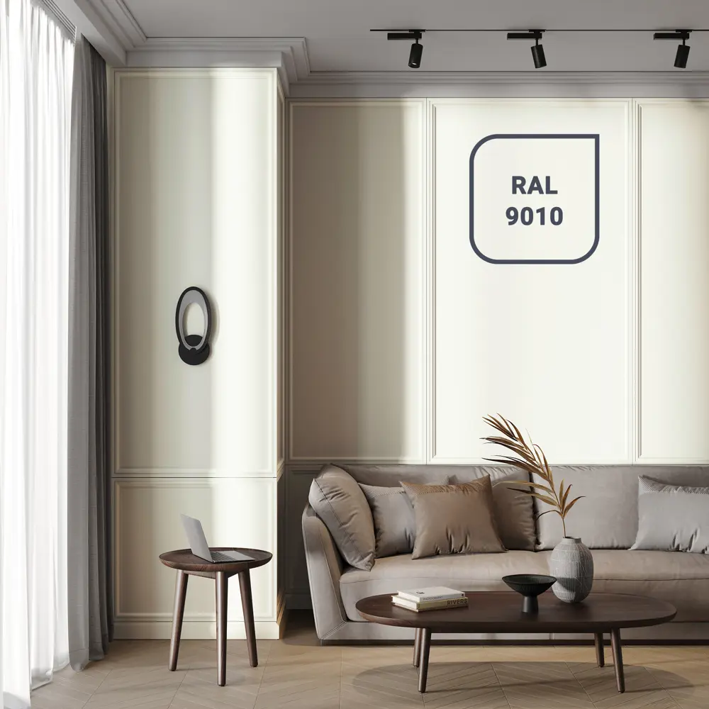 Краска Tikkurila Euro Smart 2 - матовая белая для интерьера 9 л 11601186 STLM-0001309 - Вид №16