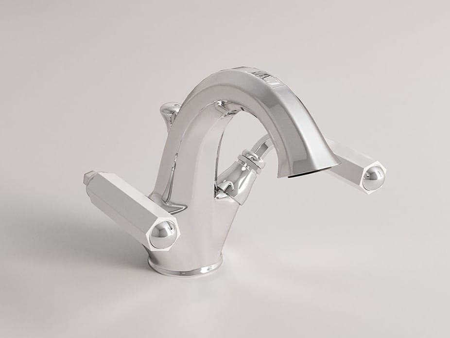 Смеситель для раковины с одним отверстием и автоматическим сливом Park Avenue Dark White ARCH-00028699 - Вид №1